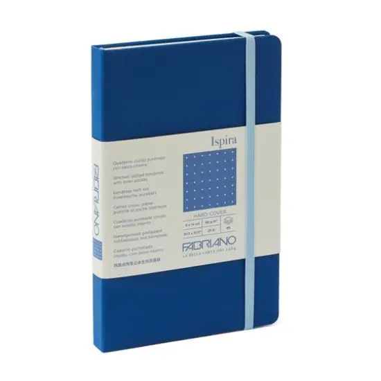 Fabriano&reg; Ispira Dotted Hardcover Notebook Blue {1}