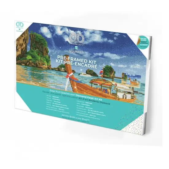 Diamond Dotz&reg; Intermediate Thai Escape Pre-Framed Diamond Painting Kit {4}