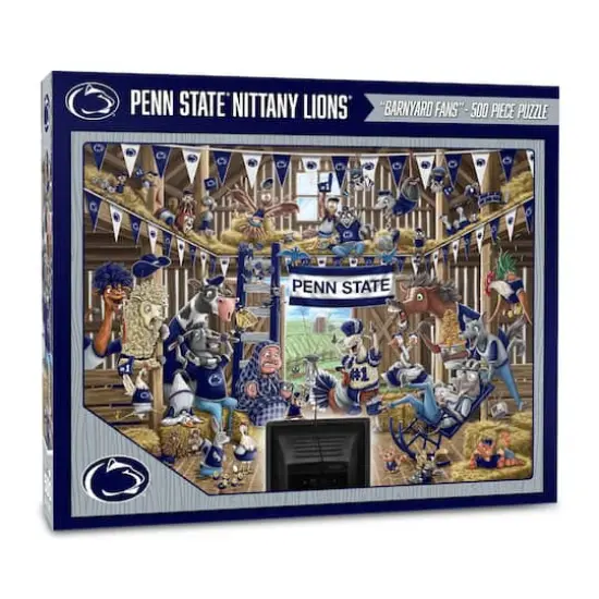 College Barnyard Fans 500 Piece Puzzle Penn State Nittany Lions {1}