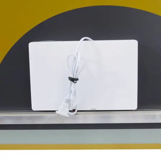 Clear Glass Modern LED Mirror, 39" x 1" x 30" {7}