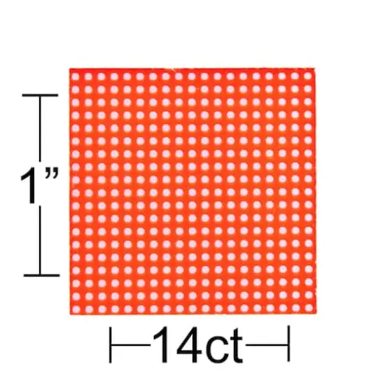 Essentials by Leisure Arts 8.25" x 11" 14-Count Plastic Canvas, 6ct. Orange {3}