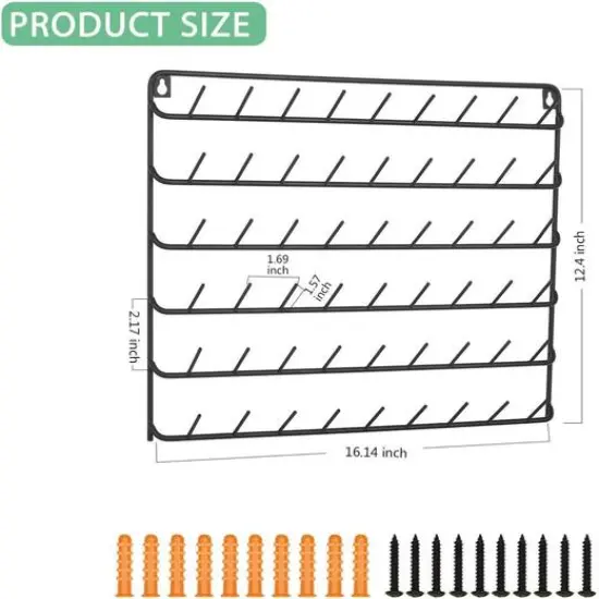 NEX&trade; Black 54-Spool Wall-Mounted Sewing Thread Rack, 4ct. {3}