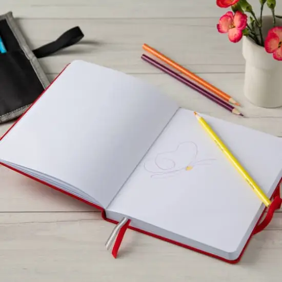 6" x 8" Hardcover Dot Journal by Artist's Loft&trade; Red {3}