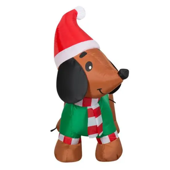 2.5ft. Airblown&reg; Inflatable Christmas Dachshund {3}