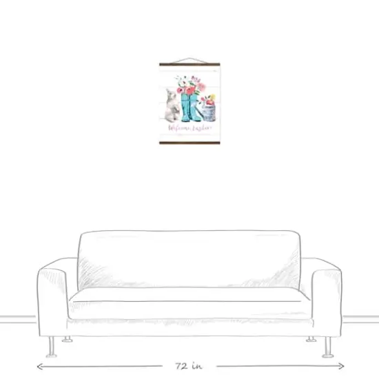 Welcome Easter Hanging Canvas {4}