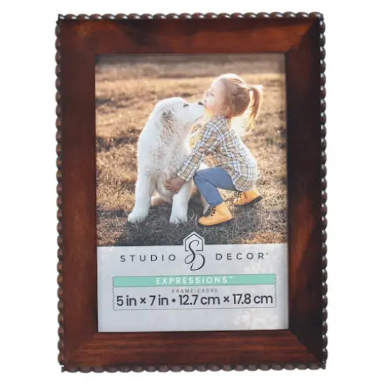Expressions&trade; Brown Beaded Edge Frame by Studio D&eacute;cor&reg; {1}