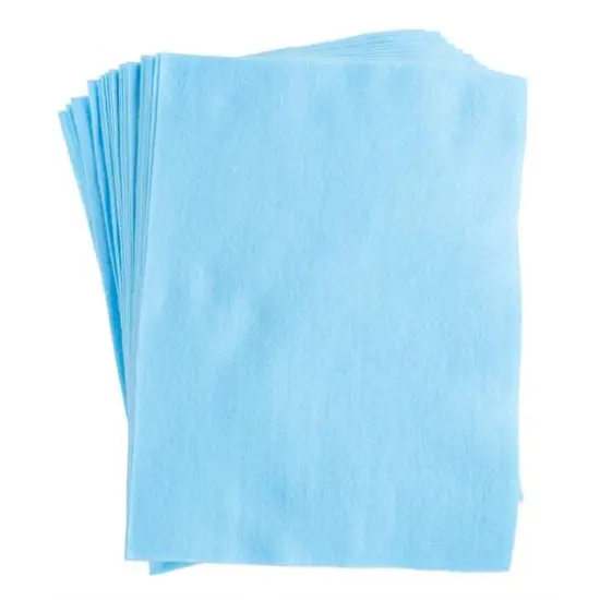 John Bead9" x 12" Acrylic Craft Felt Sheets, 25ct. Light Blue {1}