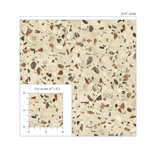 Surface Style Floored Peel & Stick Wallpaper Nutmeg {5}