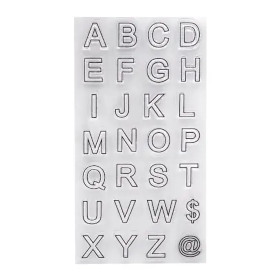 Block Letter Clear Stamps by Recollections&trade; {3}