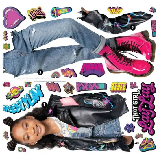 RoomMates That Girl Lay Lay Giant Peel & Stick Wall Decals {7}