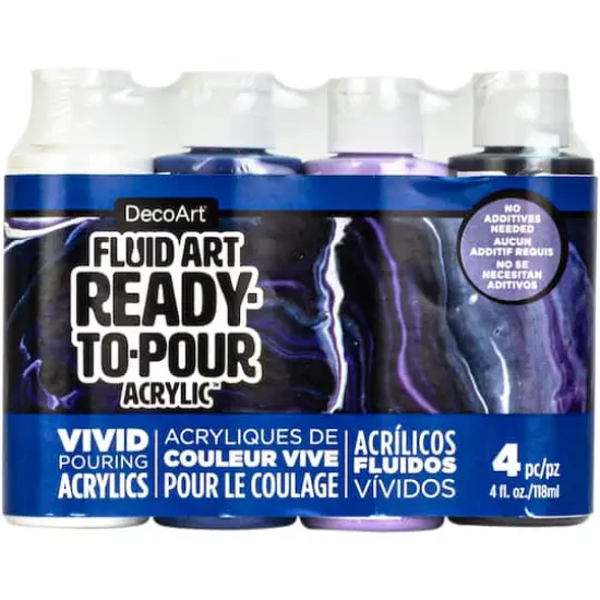 DecoArt&reg; Fluid Art Ready-to-Pour Acrylic&trade; Galactic {4}