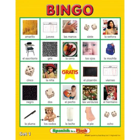 Edupress&trade; Spanish in a Flash&trade; Bingo Set 1 {4}
