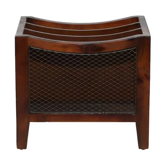 Brown Wood Traditional Magazine Rack Holder {5}