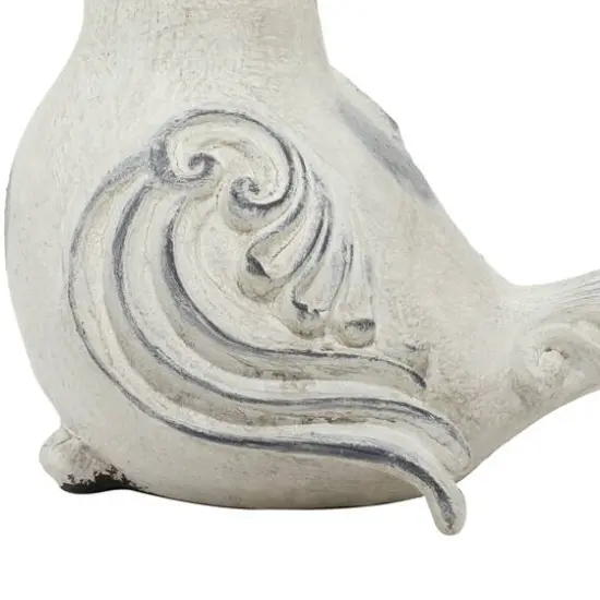 Tan Stone Country Garden Bird Sculpture Set {10}