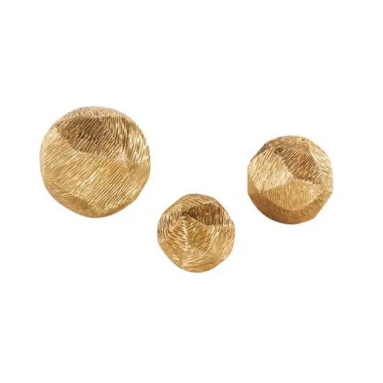 Gold Decorative Orbs & Vase Filler Set {3}