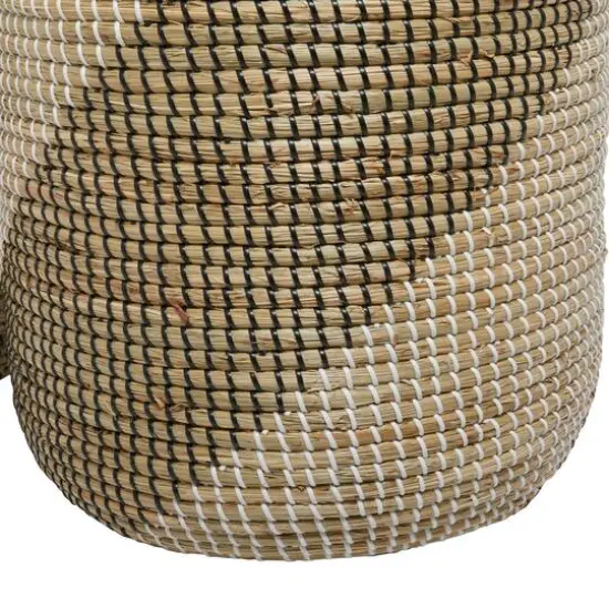 Brown Sea Grass Contemporary Storage Basket Set {5}