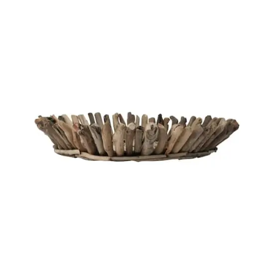 Hello Honey&reg; 26" Natural Coastal Decorative Driftwood Oval Tray {4}
