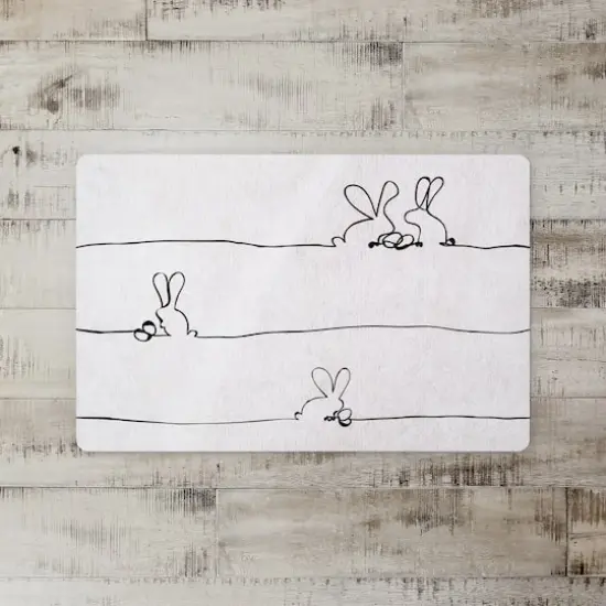 Easter Bunnies Contour 27" x 18" Floor Mat {3}