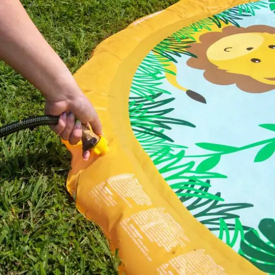 Swim Central 5ft. Inflatable Safari Children's Sprinkler Mat {7}