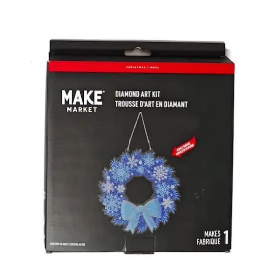8" Snowflake Wreath Diamond Art Kit by Make Market® {5}
