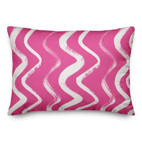 20" Abstract Wave Pattern Spun Poly Pillow {1}