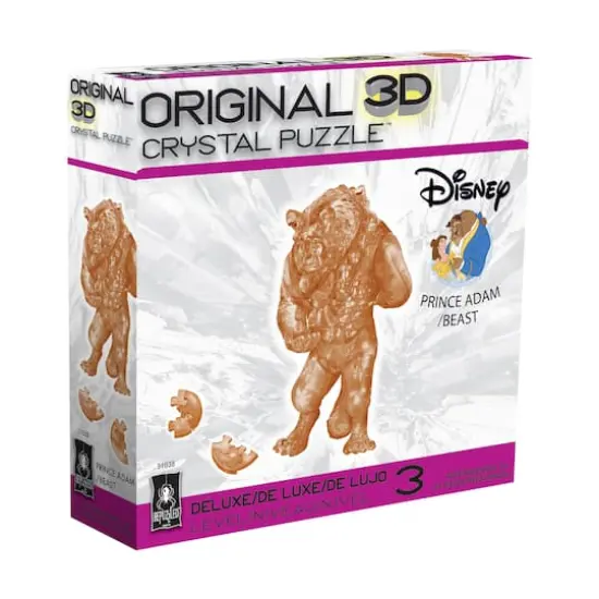 3D Crystal Puzzle - Disney Prince Adam/Beast (Brown): 49 Pcs {3}