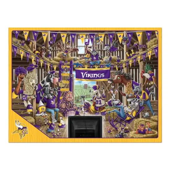 NFL Barnyard Fans 500 Piece Puzzle Minnesota Vikings {5}