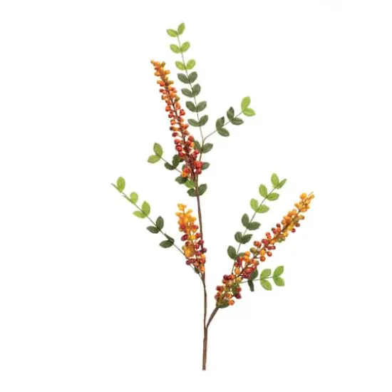 32" Orange Berry Foliage Sprays, 6ct. {4}
