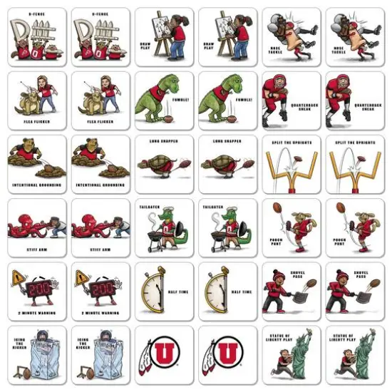 College Team Licensed Memory Match Game Utah Utes {4}
