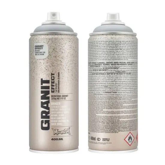 Montana&trade; Cans Granit Effect Spray Paint, 400mL Light Gray {4}