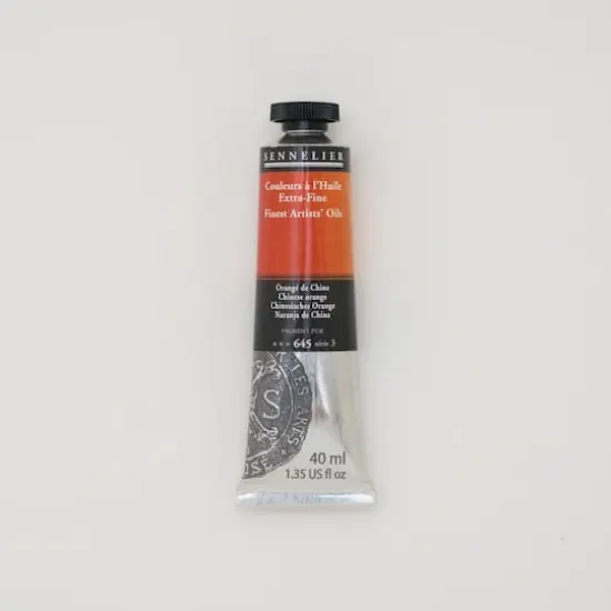 Sennelier Artists' Oil Color, 40mL 645 Chinese Orange S3 {1}