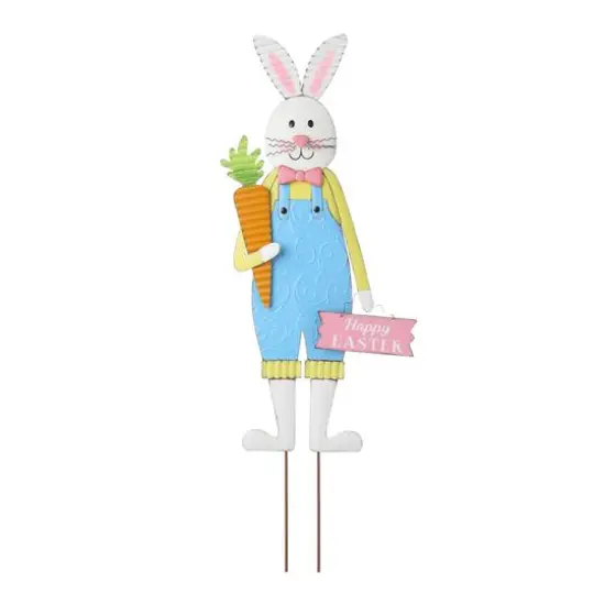 Glitzhome&reg; 36" Easter Bunny Boy Metal D&eacute;cor {1}