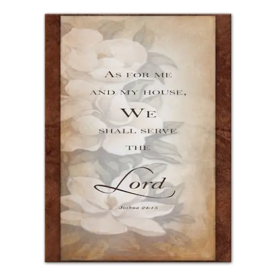 Serve The Lord 12" x 16" Canvas Wall Art {1}