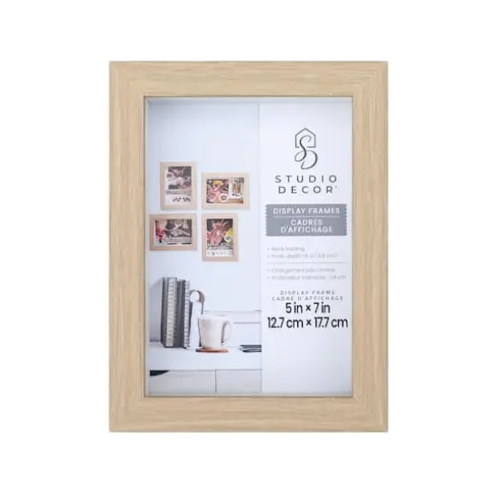 4 Pack 5" x 7" Natural Display Frame by Studio D&eacute;cor&reg; {1}