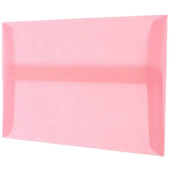 JAM Paper A10 Translucent Vellum Invitation Envelopes, 50ct. Blush Pink {4}