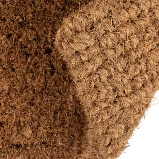 Hello Honey&reg; Black & Brown Hello Natural Coir Doormat {7}