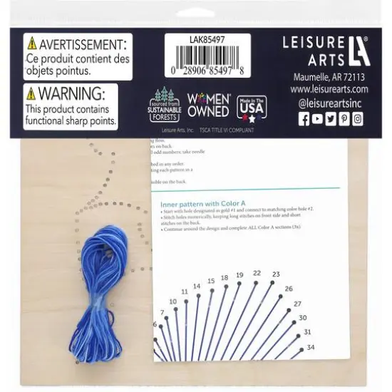 Leisure Arts&reg; Triangle Stitched String Art Panel Kit {3}