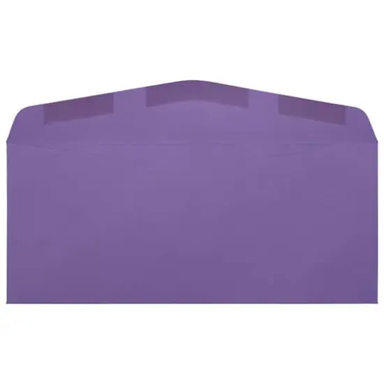 JAM Paper 4" x 9.5" Colored Business Window Envelopes, 50ct. Violet Recycled {5}
