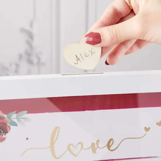 Kate Aspen&reg; Burgundy Blush Wedding Guest Book Alternative {4}