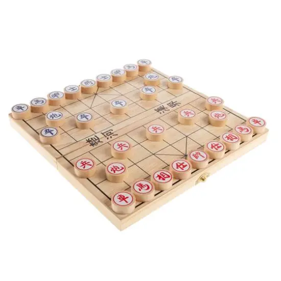 Toy Time Wooden Chinese Chess Board Game {1}