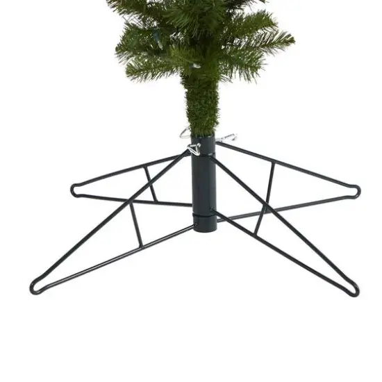 8ft. Pre-Lit Sun Valley Spruce Upside Down Artificial Christmas Tree, Warm White LED Lights {6}