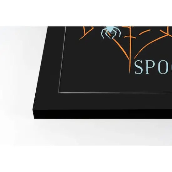 Spooky Web Black Framed Print Wall Art {3}