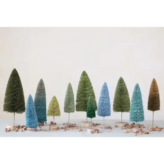 Hello Honey&reg; 11" Blue Ombre Sisal Bottle Brush Tree {5}
