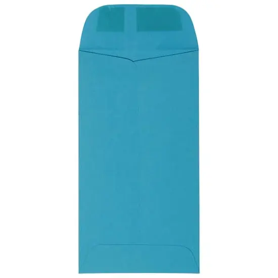 JAM Paper 3.5" x 6.5" Coin Business Envelopes, 50ct. Blue {4}