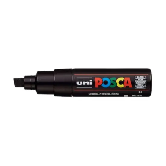 Uni POSCA PC-8K Broad Chisel Tip Paint Marker Black {3}