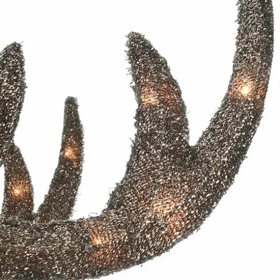 Champagne Glittered Deer Family of 3, Mini Clear Lights {5}