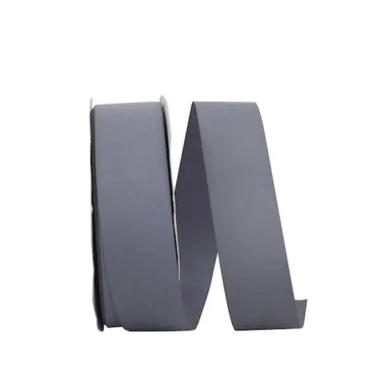 The Ribbon Roll 1.5" x 50yd. Soliterra Taffeta Solid Ribbon Gunmetal Gray {1}