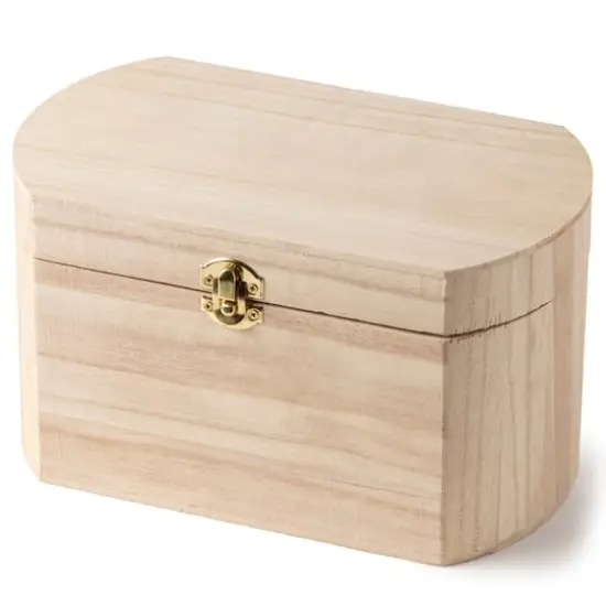 9.5" Wood Oval Box by Make Market&reg; {1}