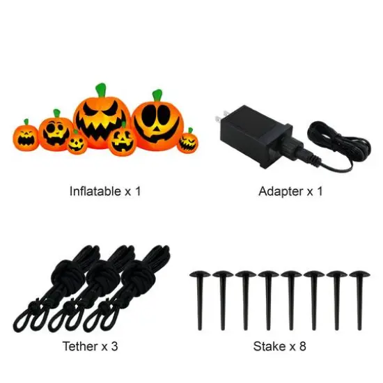 Occasions Airflowz 8ft. Inflatable Ghost & Tombstone Scene {4}