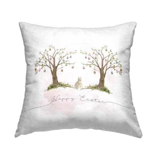 Stupell Industries Easter Egg Trees Outdoor Printed Pillow {1}